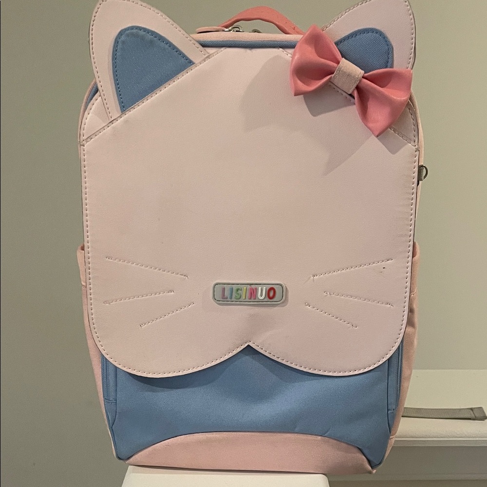 Adorable Cat Ear Backpack with Bow